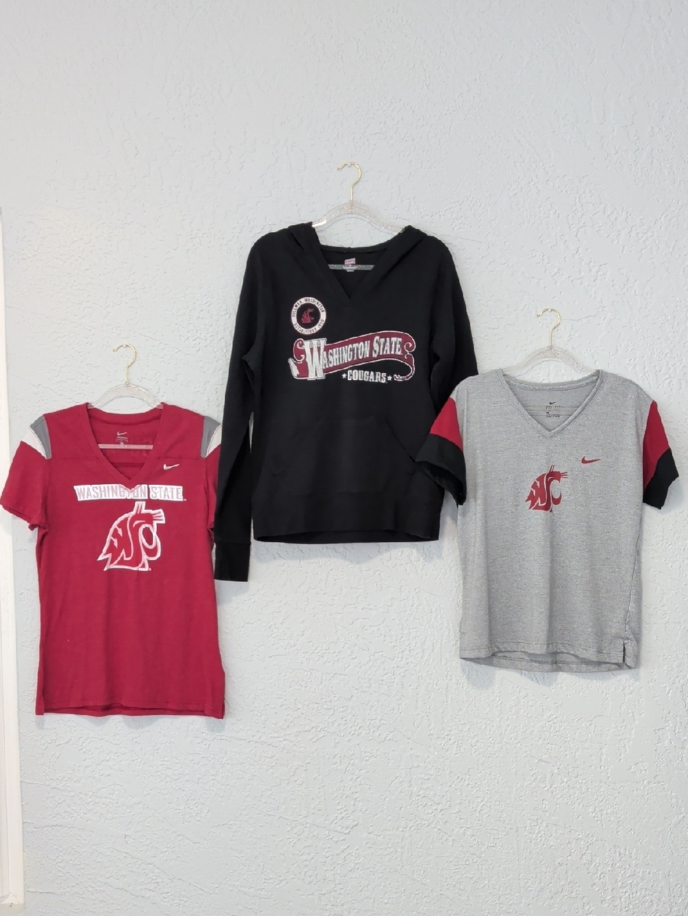 Nike Ladies Washington State University Cougars Hoodie & Tees Bundle - L/XL
